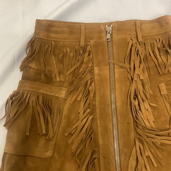 Brown Leather Skirt by Diesel Black Gold - Picture 2 of 11
